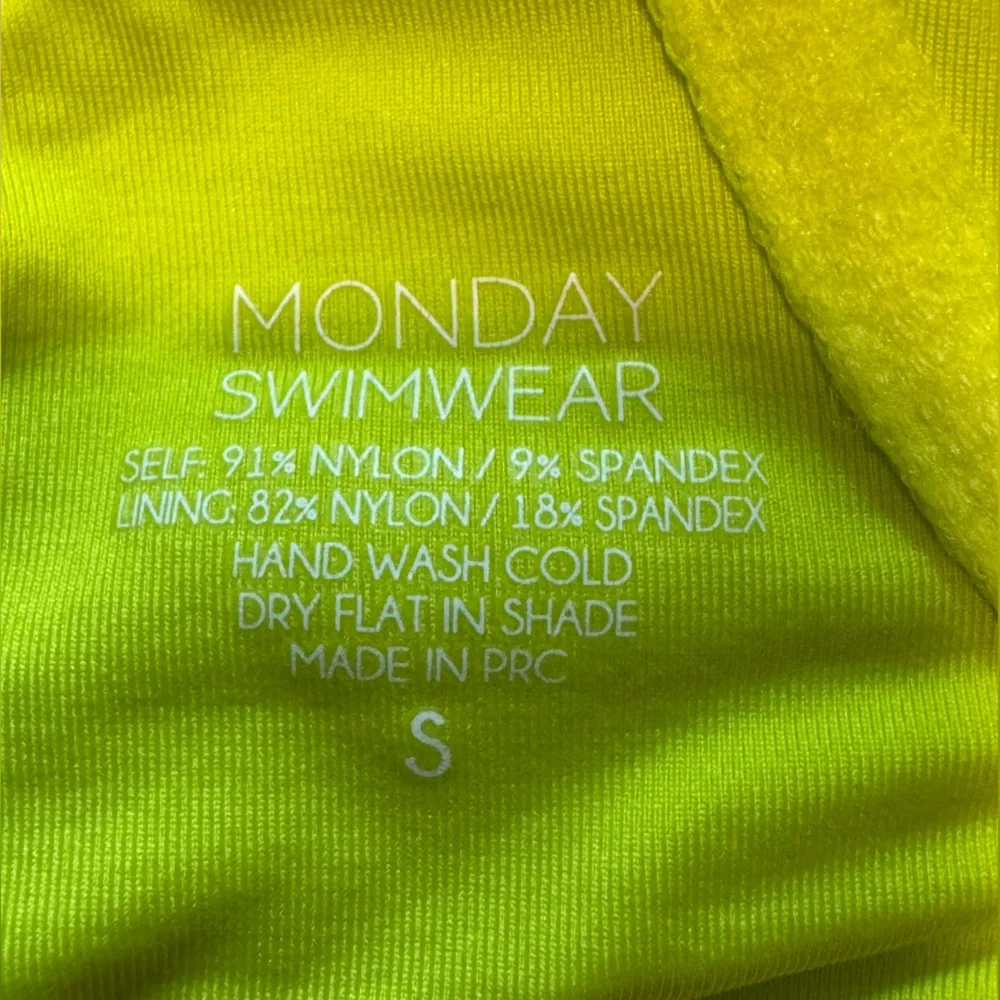 Monday Swimwear Lime Bikini Set - Picture 3 of 3